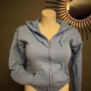 Gildan Women's Light Blue Hoodie